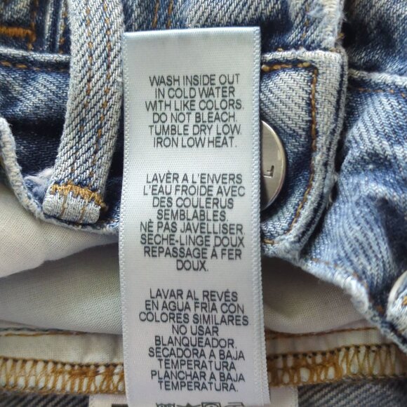 Frame Le Original Distressed High Rise Straight Leg Button fly‎ Jeans Size 27 - Picture 11 of 16